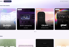 Giao diện nhạc cụ ảo bên trong nền tảng Lunacy Audio Nova
