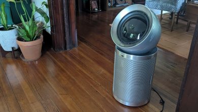 Máy lọc không khí Dreame AirPursue PM20 đặt trong phòng khách
