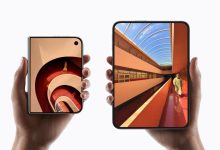 Màn hình bên trong của iPhone Duo khi mở rộng