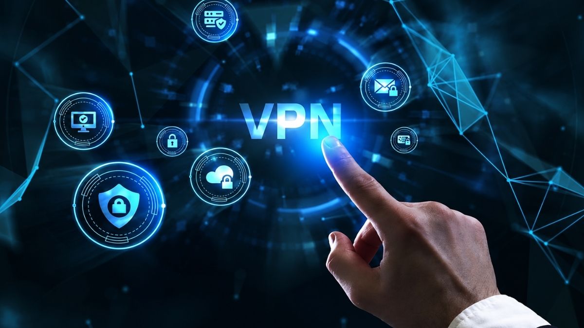Trạng thái biểu tượng VPN hiển thị trên thanh thông báo iPhone khi đang kết nối