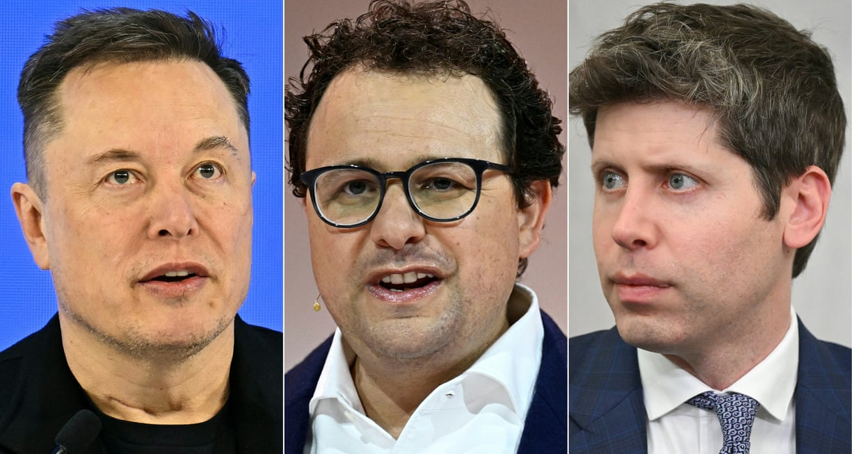 Chân dung Elon Musk, Dario Amodei và Sam Altman