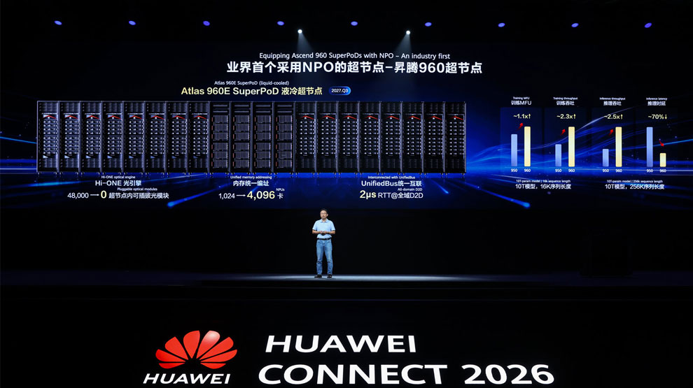 Khu vực giới thiệu giải pháp tính toán AI của Huawei