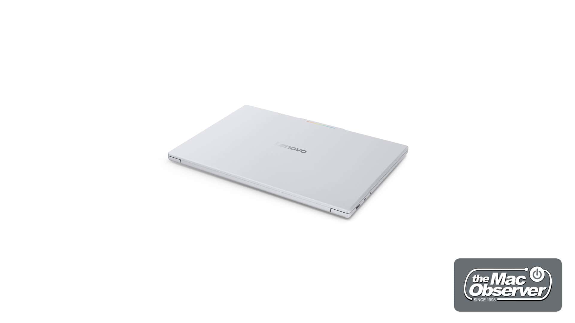 Cận cảnh dải đèn Glowbar trên nắp lưng Lenovo Googlebook 15