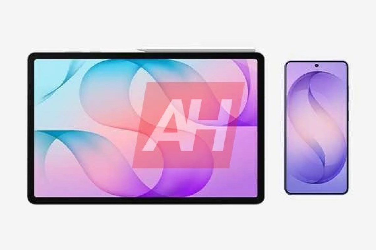 Ảnh render mặt trước và mặt sau Samsung Galaxy Tab S12+