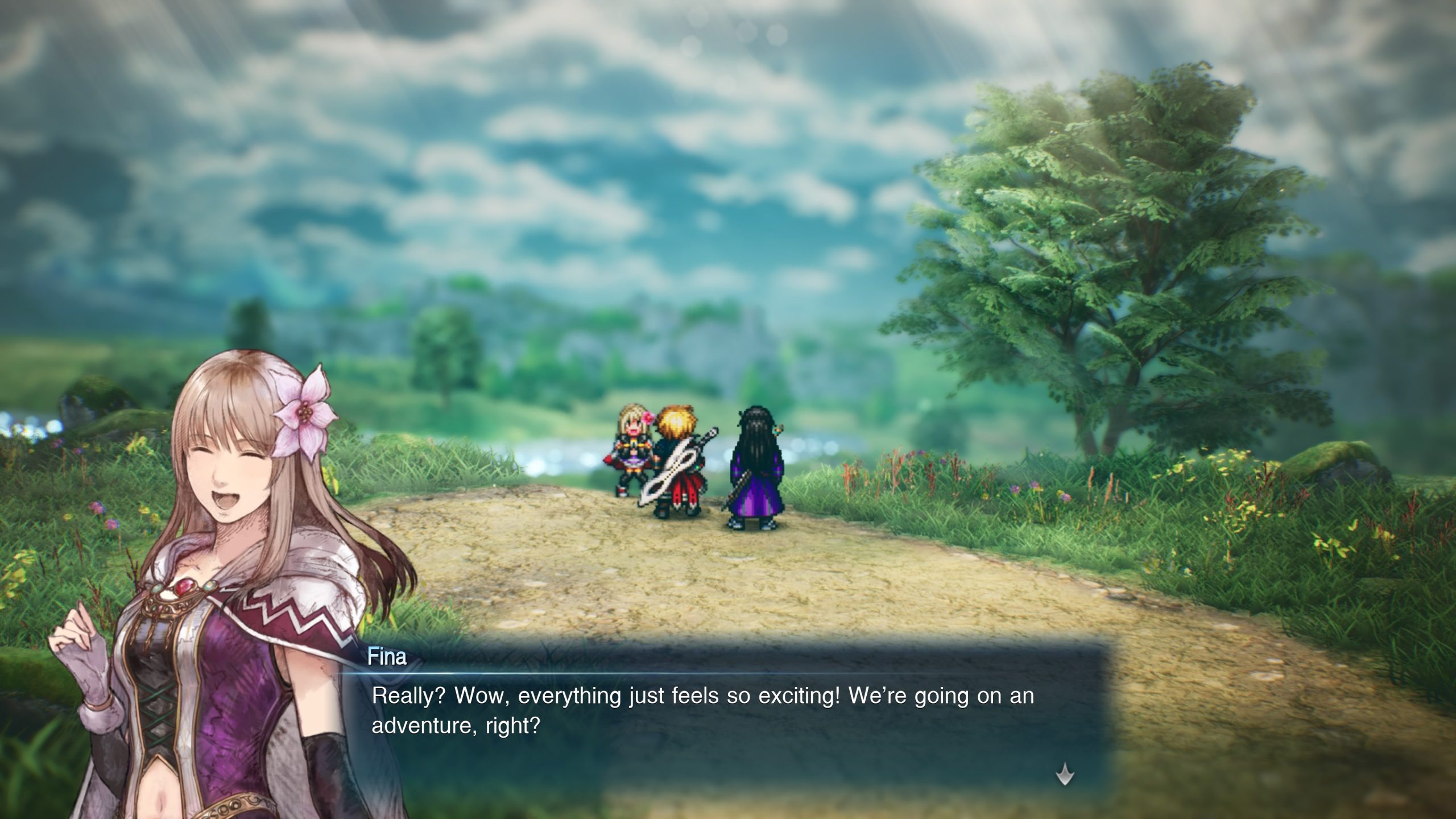 Đồ họa pixel art kết hợp 3D trong Final Fantasy Resonance