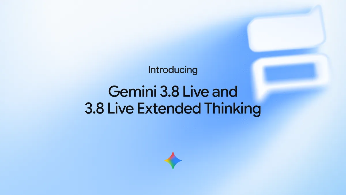Hình giới thiệu Gemini 3.8 Live của Google