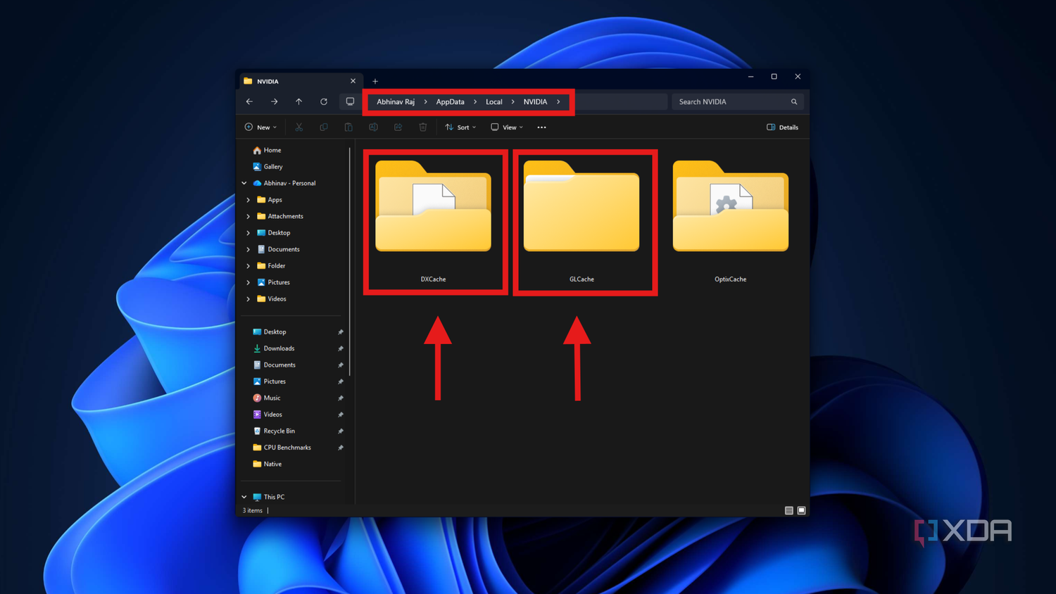 Đường dẫn thư mục DXCache của Nvidia trên Windows Explorer