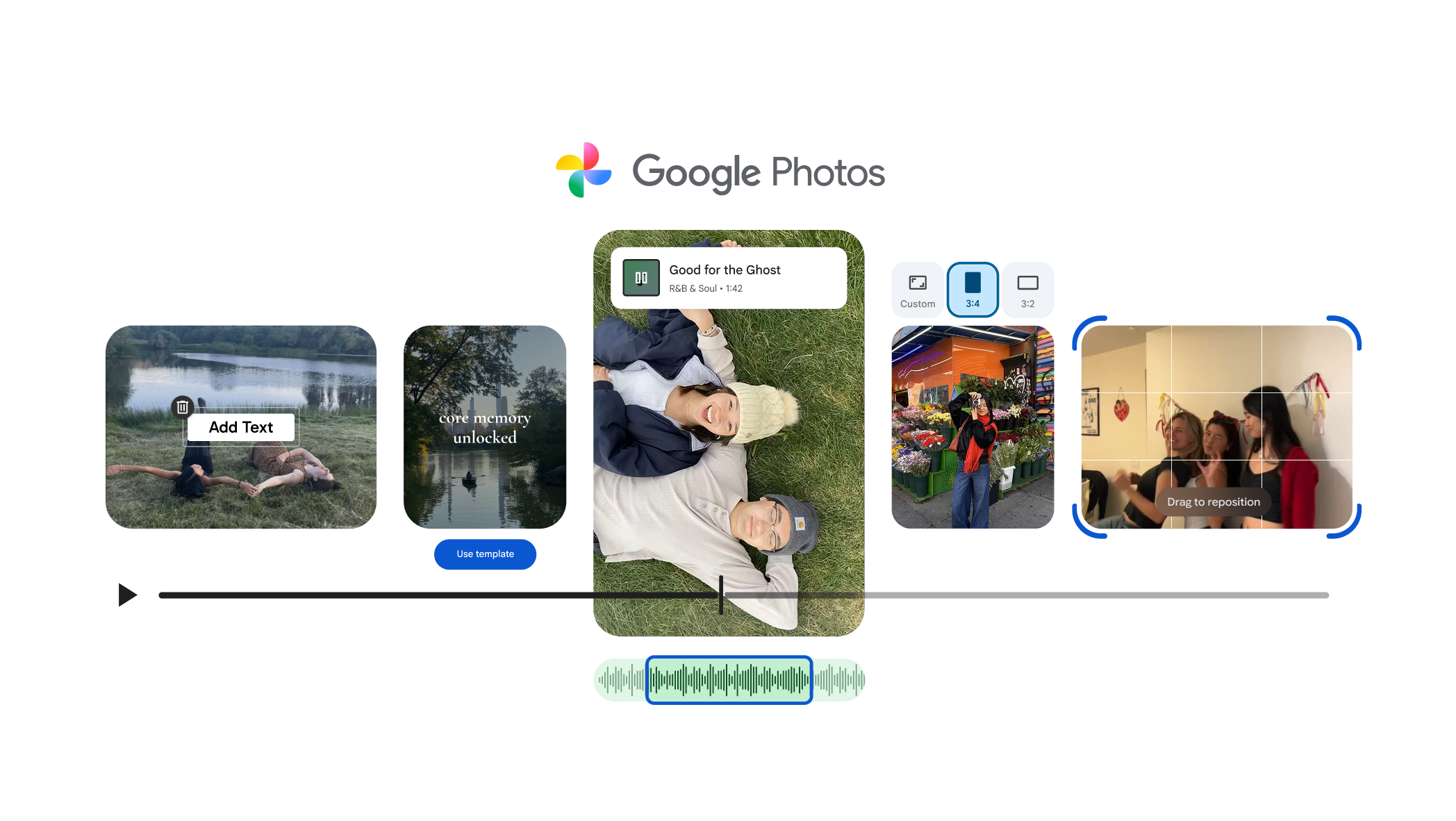 Giao diện công cụ biên tập video mới trên Google Photos công bố trên blog chính thức của Google