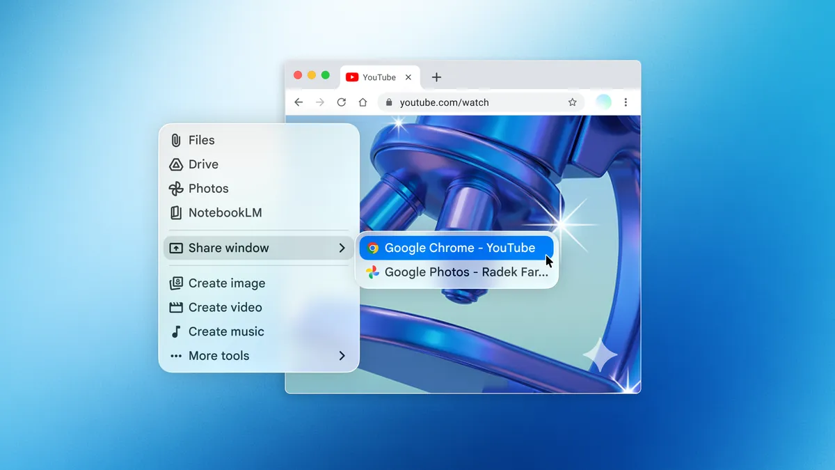Gemini cho macOS hiển thị trong bài giới thiệu chính thức của Google.