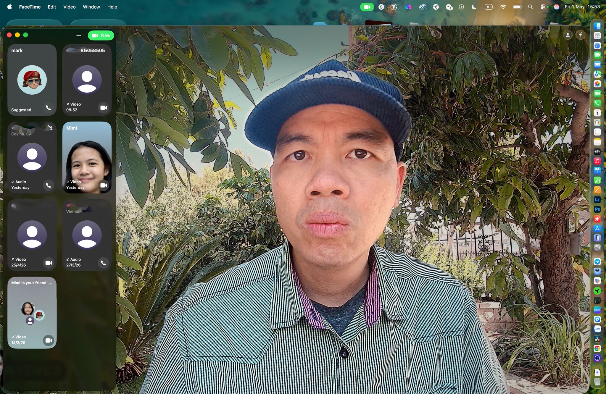 Gọi video call thực tế trên Razer Kiyo V2