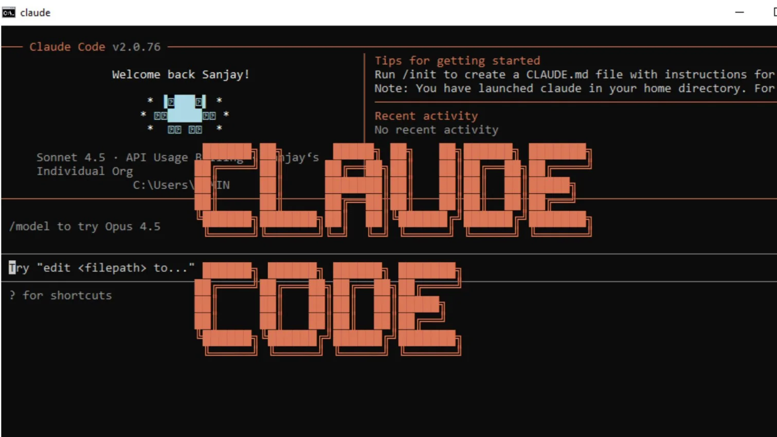 Giao diện dòng lệnh Claude Code kết nối ADB