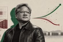 Jensen Huang phát biểu trên sân khấu All-In Summit 2026