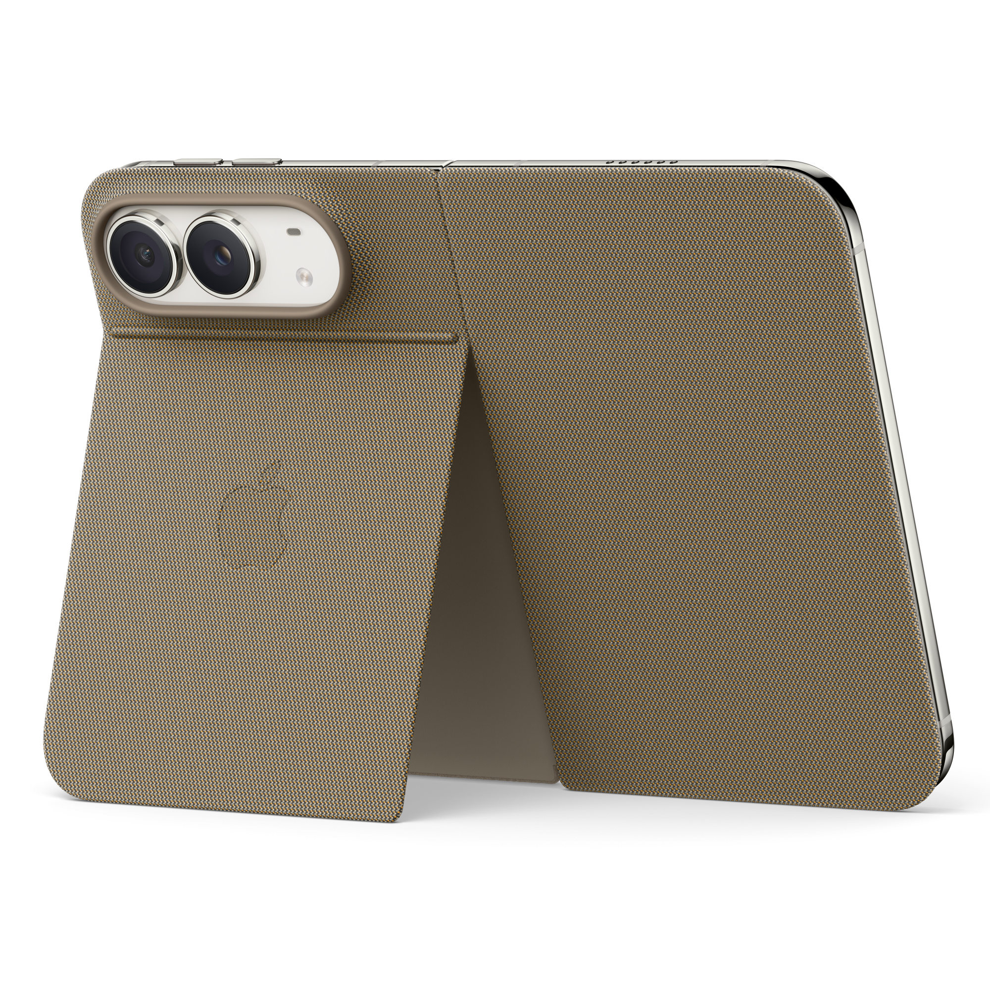 Bao da Folio tích hợp chân chống bằng vải TechWoven cho iPhone Duo