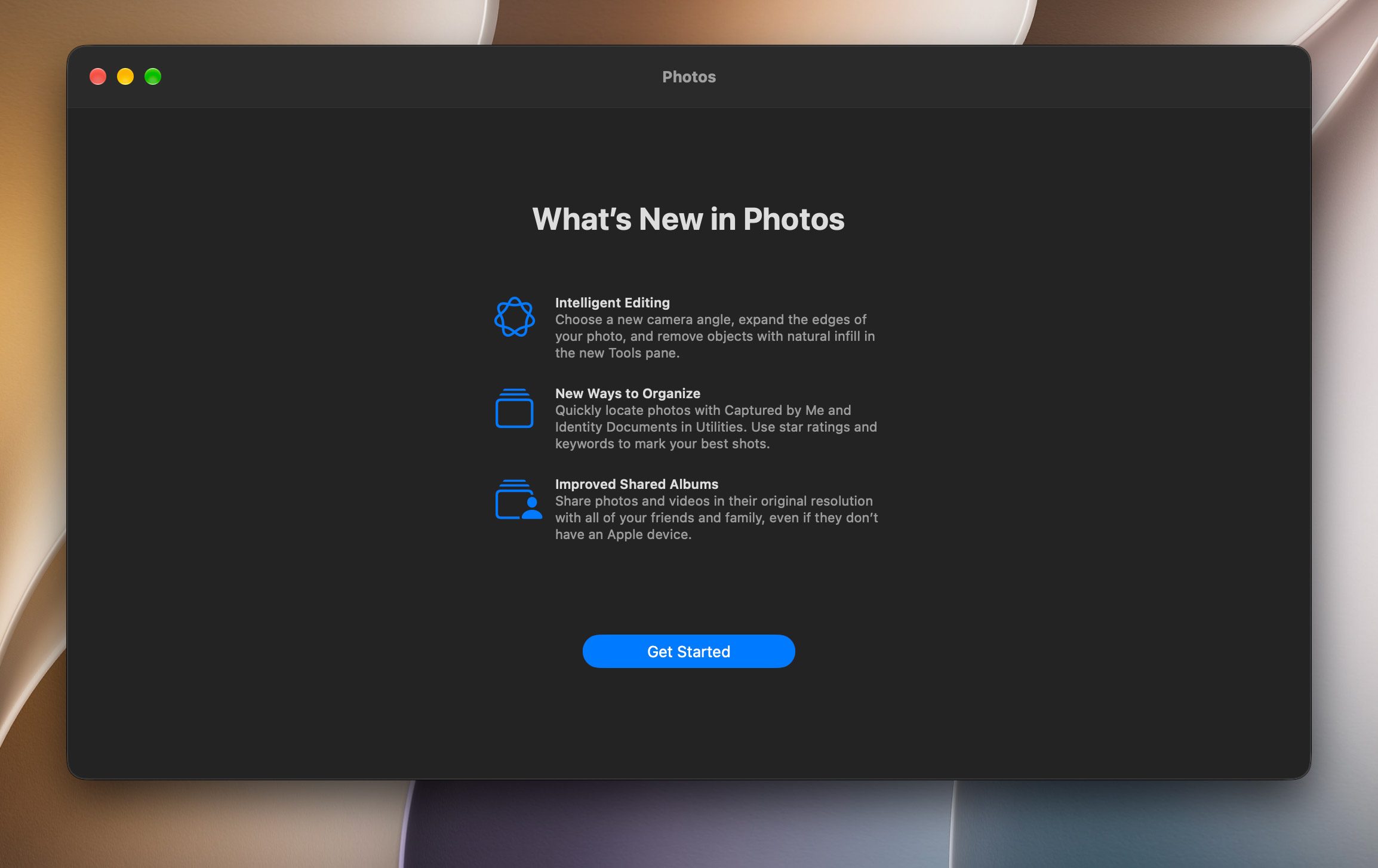 Công cụ chỉnh sửa ảnh thông minh trong ứng dụng Photos trên macOS 27