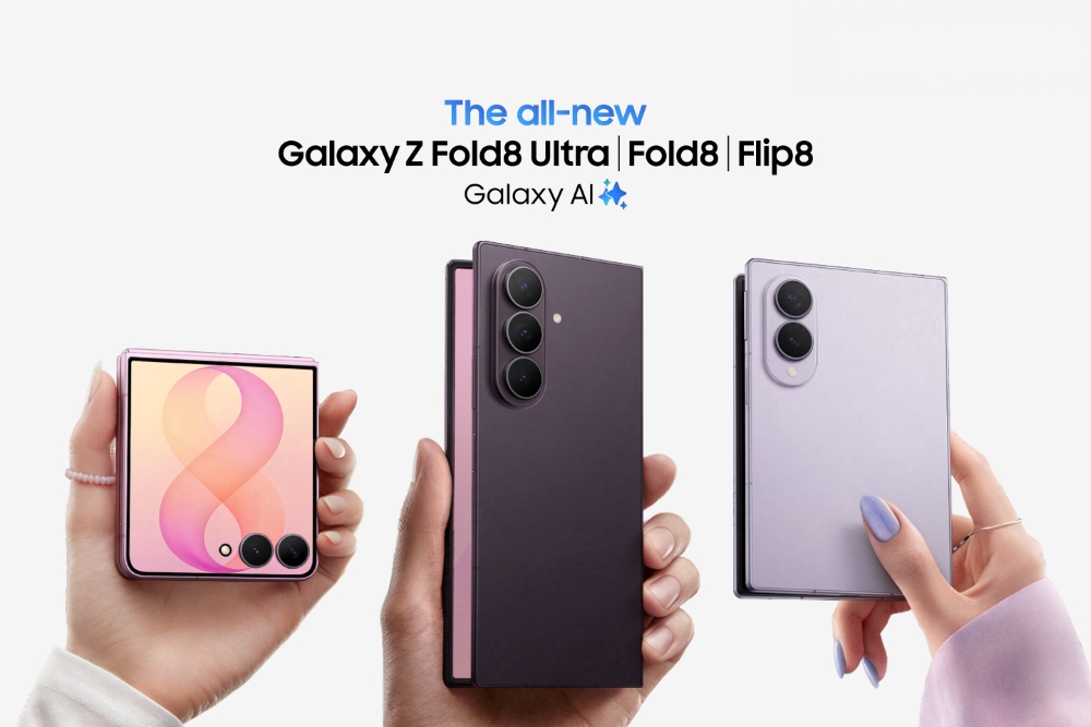 Bộ ba Galaxy Z Fold8 Ultra, Fold8 và Flip8