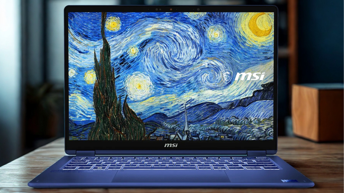 Màn hình OLED cảm ứng trên MSI Prestige 14 Flip AI