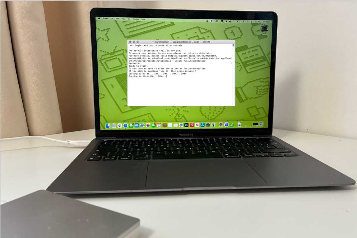 Chạy lệnh createinstallmedia trong Terminal