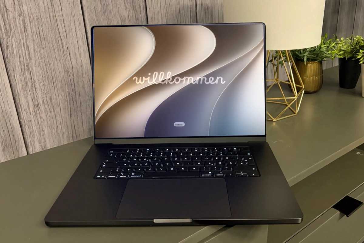 Màn hình chào mừng cài đặt macOS