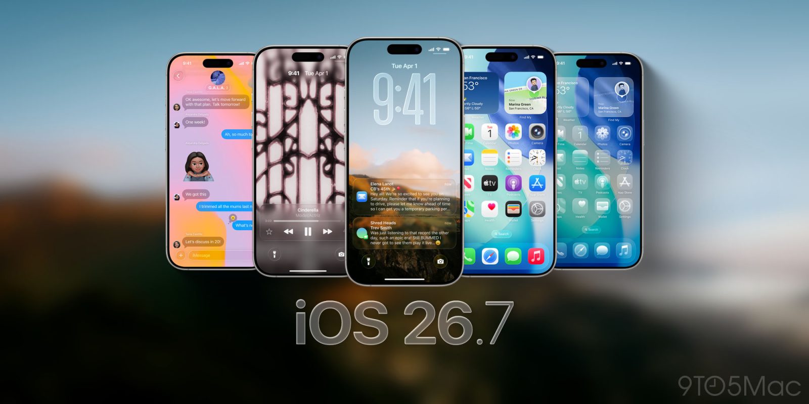 Giao diện cập nhật iOS 26.7 trong Cài đặt