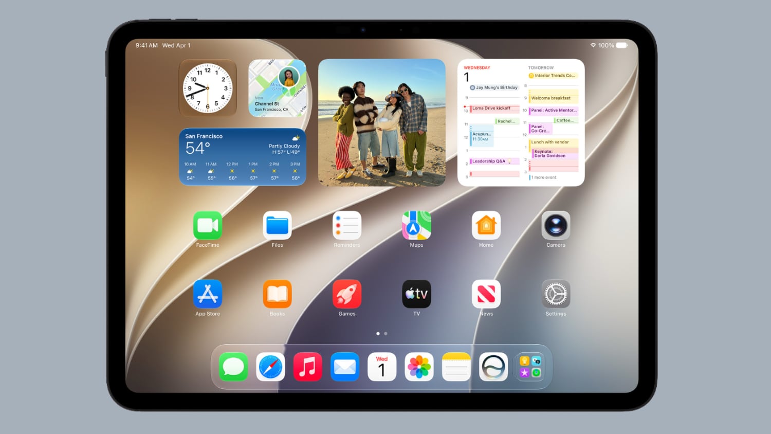 Giao diện iPadOS 27 trên iPad