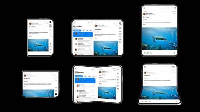 Các tư thế gập mở và cách giao diện tự động thích ứng trên iPhone Duo