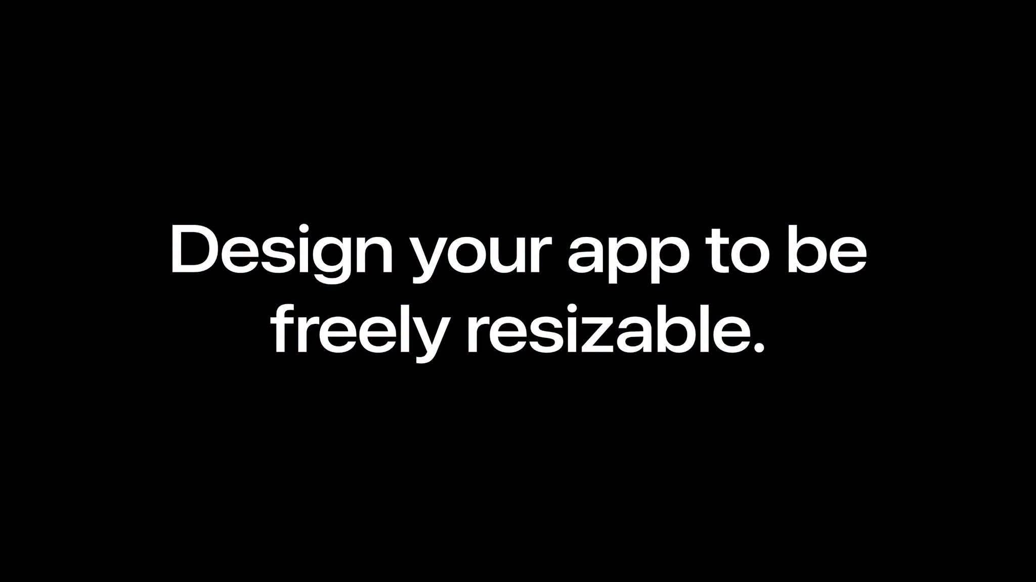 Thông điệp yêu cầu nhà phát triển: Design your app to be freely resizable