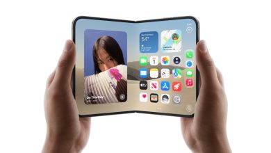 iPhone Duo mở ra để lộ màn hình gập kích thước lớn