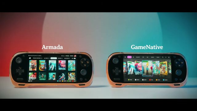 KONKR Pocket FIT hiển thị Armada và Game Native cạnh nhau