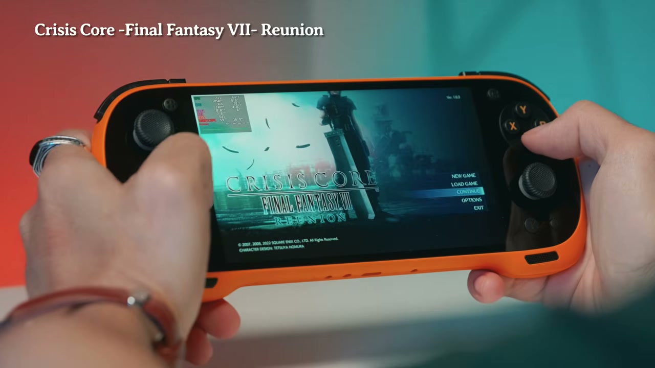 KONKR Pocket FIT ở menu Crisis Core Final Fantasy VII Reunion