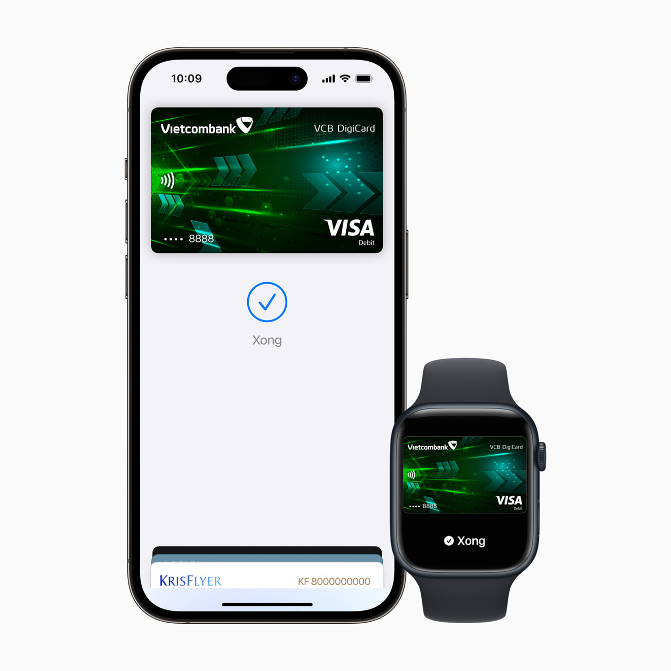 Giao diện quản lý thẻ thanh toán và thao tác xóa thẻ trong Apple Wallet