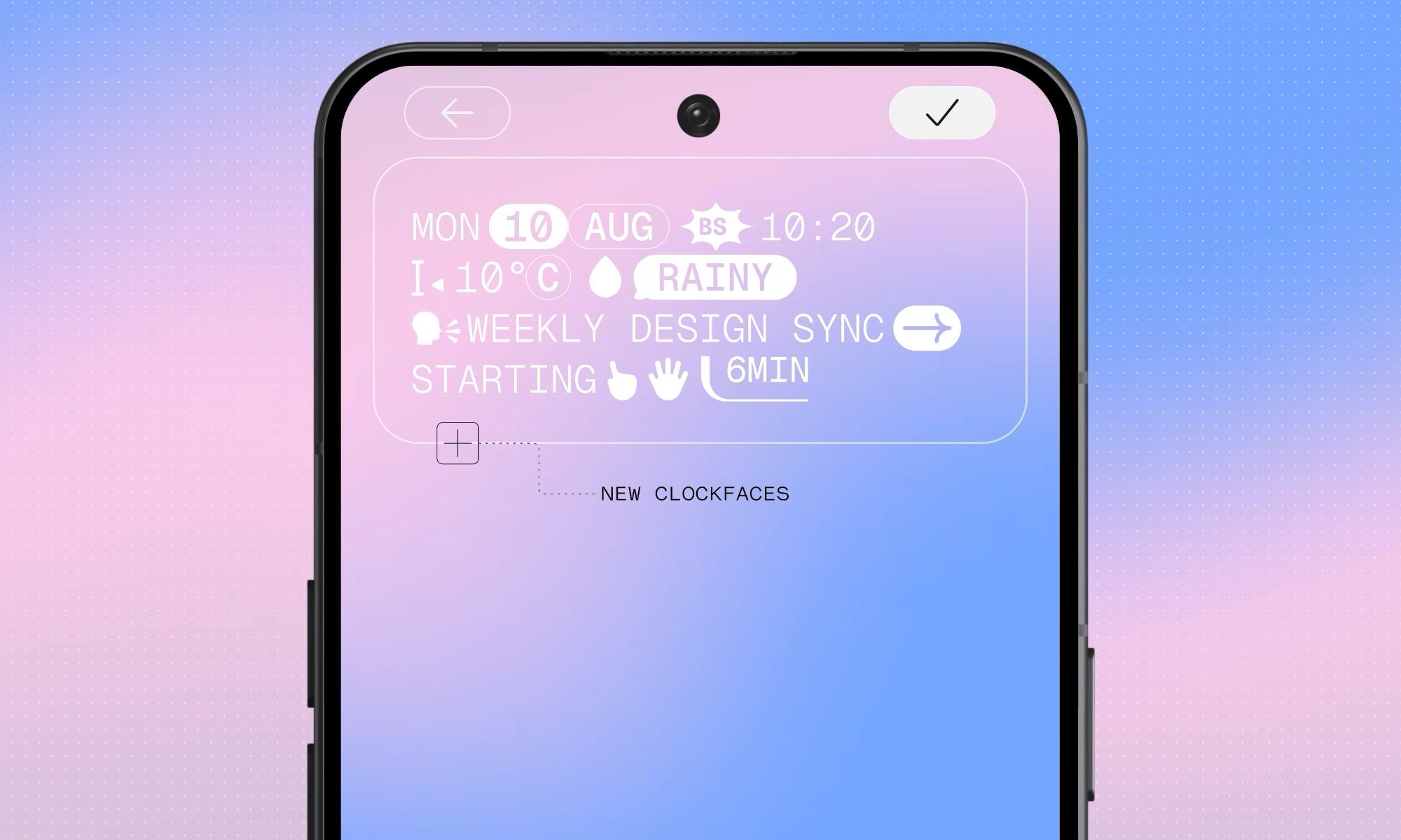 Mặt đồng hồ mới trên màn hình khóa Nothing OS 5.0