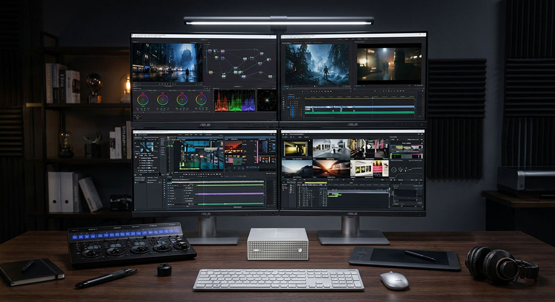 Thiết lập 4 màn hình 4K cùng lúc với ASUS ProArt GR1X