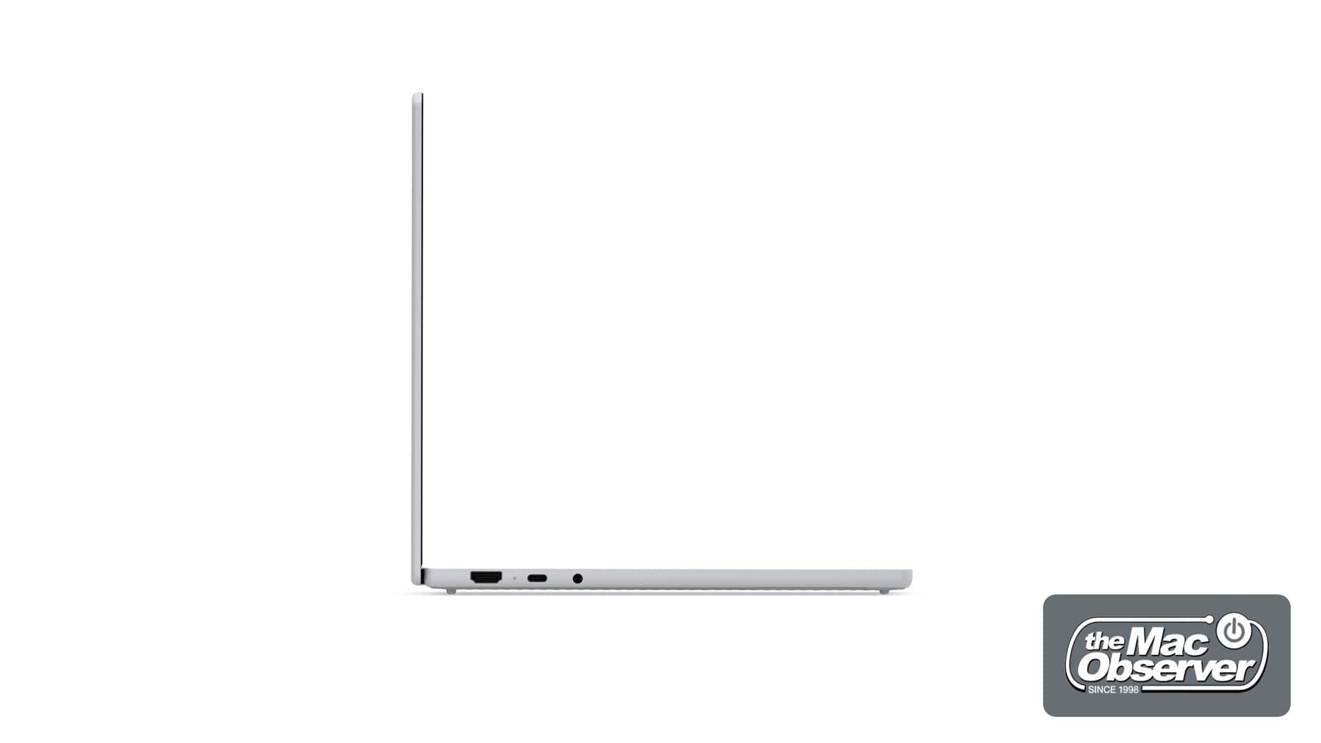 Cạnh phải Lenovo Googlebook 15 với cổng Thunderbolt 4 và HDMI