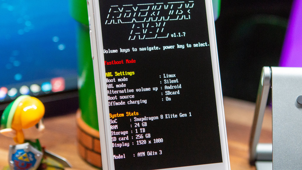 Menu ROCKNIX ABL trên AYN Odin 3