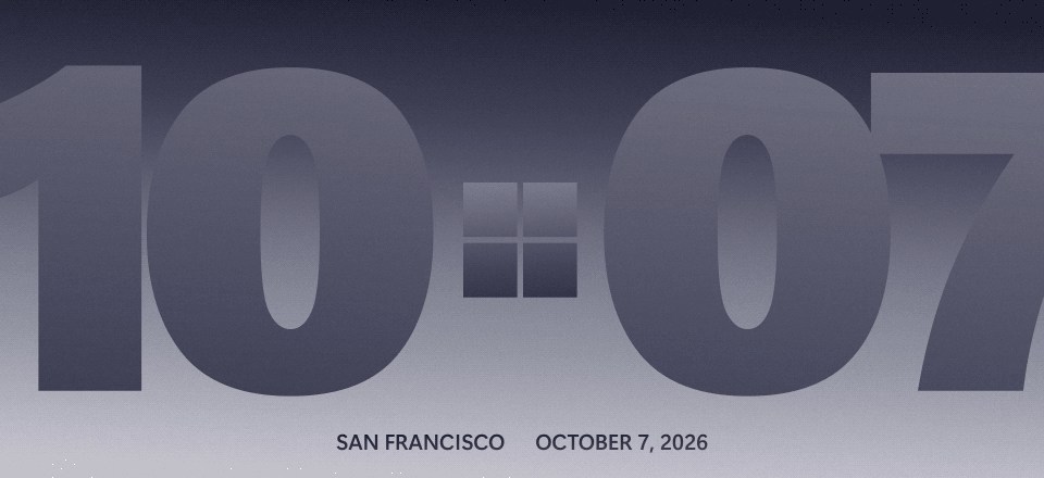 Thư mời sự kiện ngày 7 tháng 10 của Microsoft