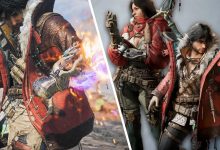 Hình ảnh quái vật và thợ săn trong Monster Hunter Wilds Ascendance