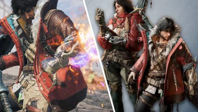 Hình ảnh quái vật và thợ săn trong Monster Hunter Wilds Ascendance
