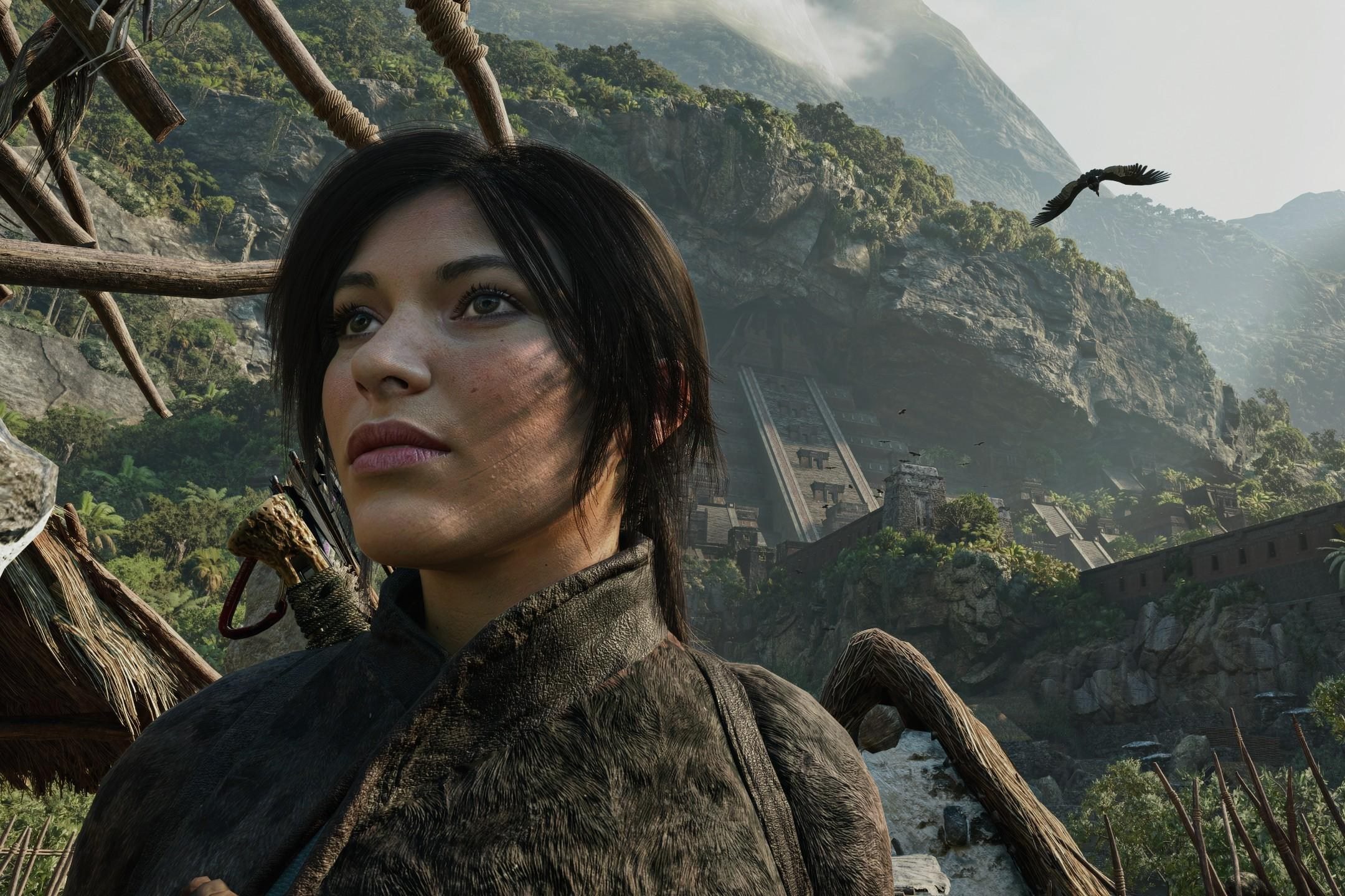 Cảnh Shadow of the Tomb Raider với DLSS 5 mod. Ảnh: The Verge