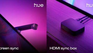 Hệ thống camera Philips Hue Play Screen Sync gắn trên TV đồng bộ đèn thông minh