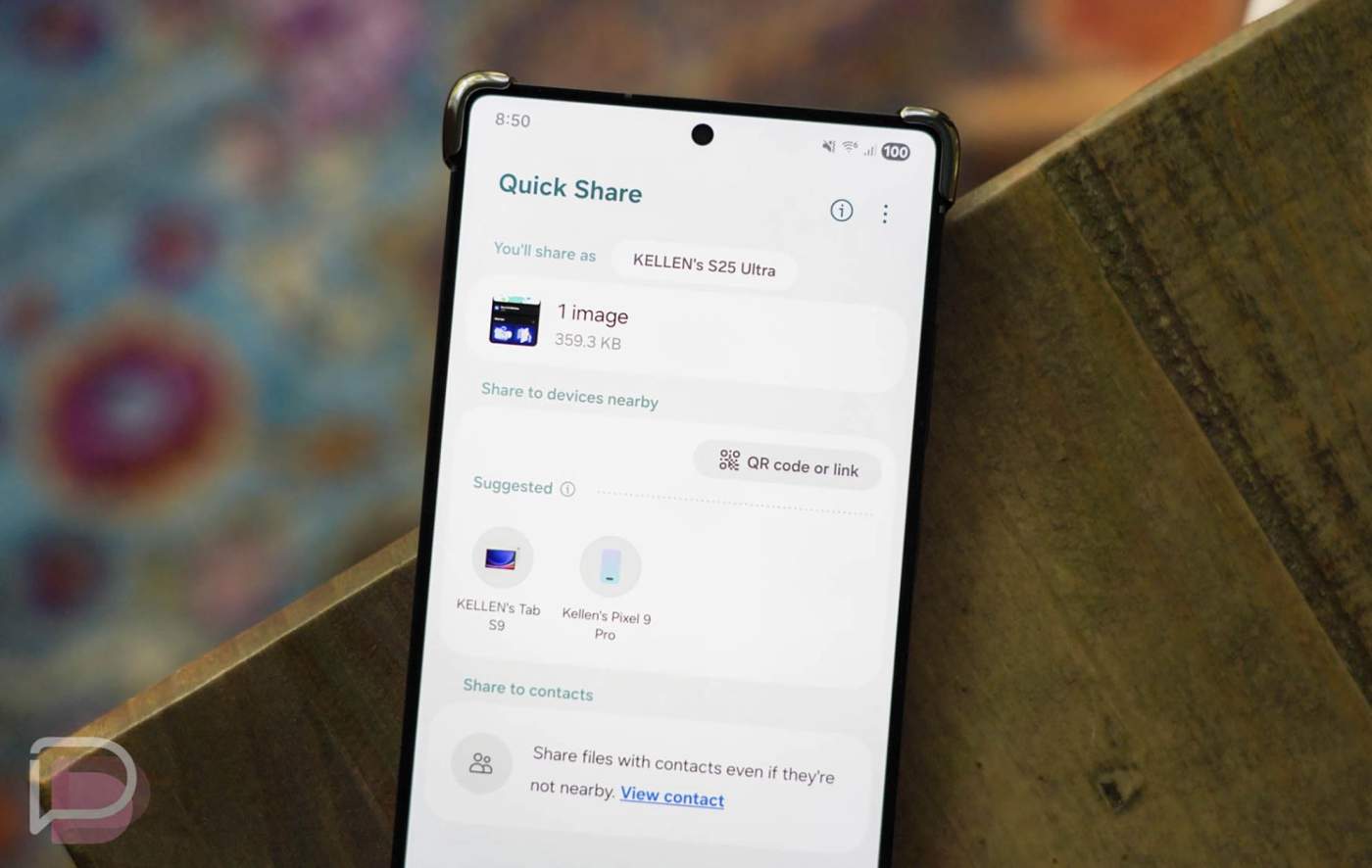 Module Quick Share Extension trên điện thoại Android