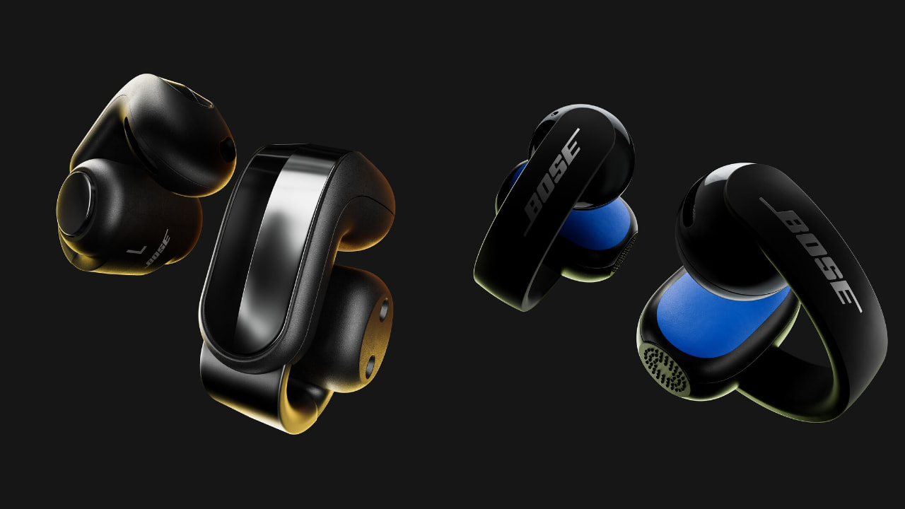 Bose Ultra Open 2nd Gen và Sport Open Earbuds đặt cạnh nhau