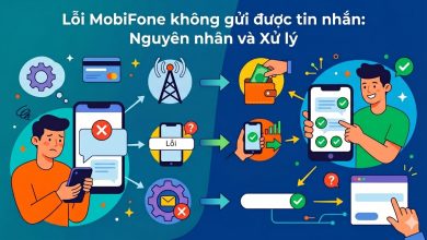 Điện thoại minh họa tình huống không gửi được tin nhắn MobiFone