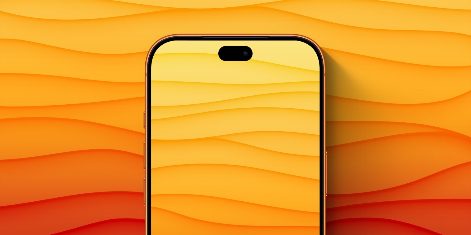 Ảnh minh họa mặt trước iPhone với vùng Dynamic Island thu nhỏ.