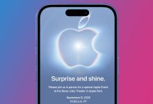 Thư mời sự kiện Apple Surprise and Shine hiển thị ngày 9 tháng 9 năm 2026.