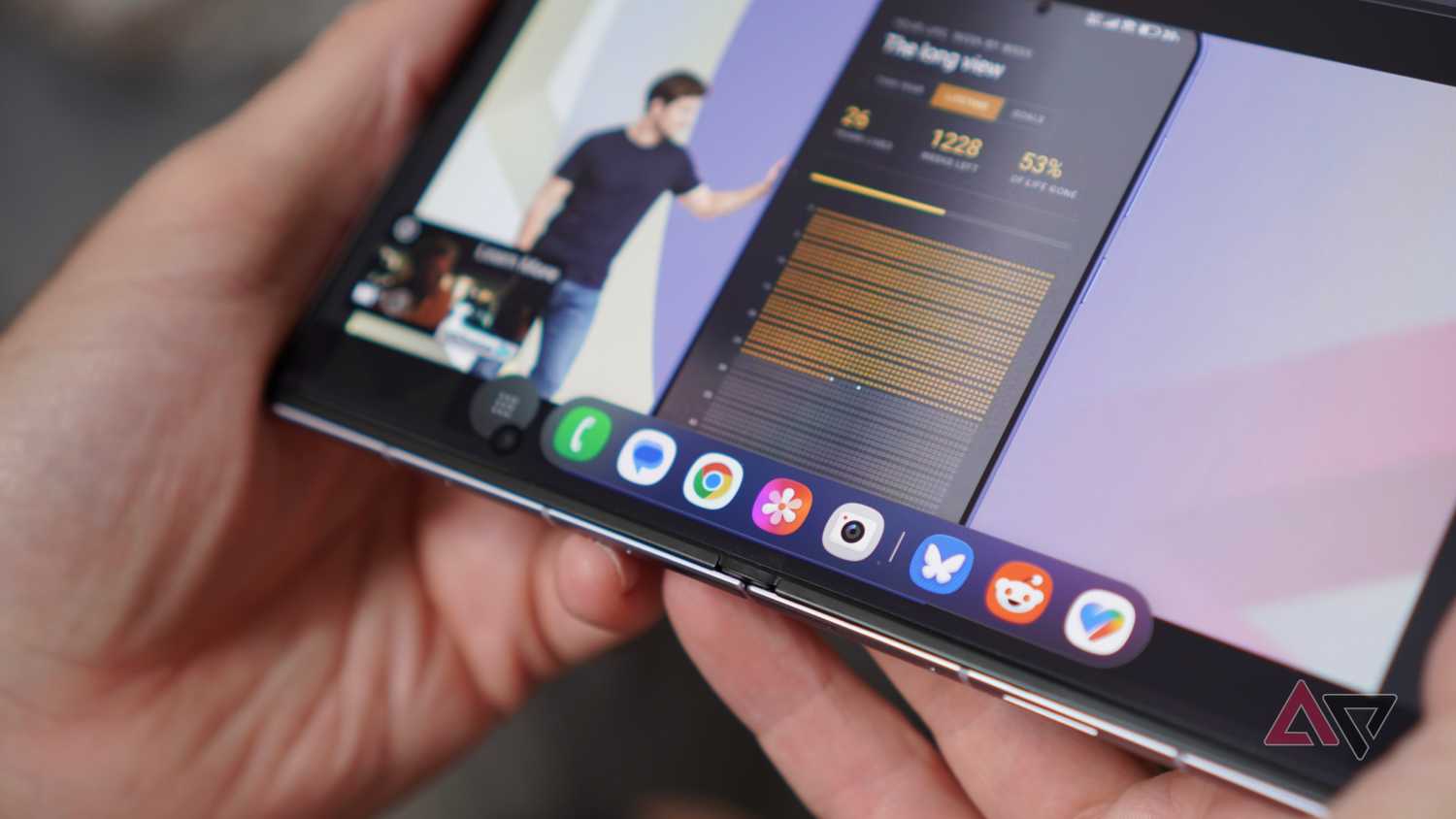 Thanh tác vụ Taskbar trên Galaxy Z Fold8