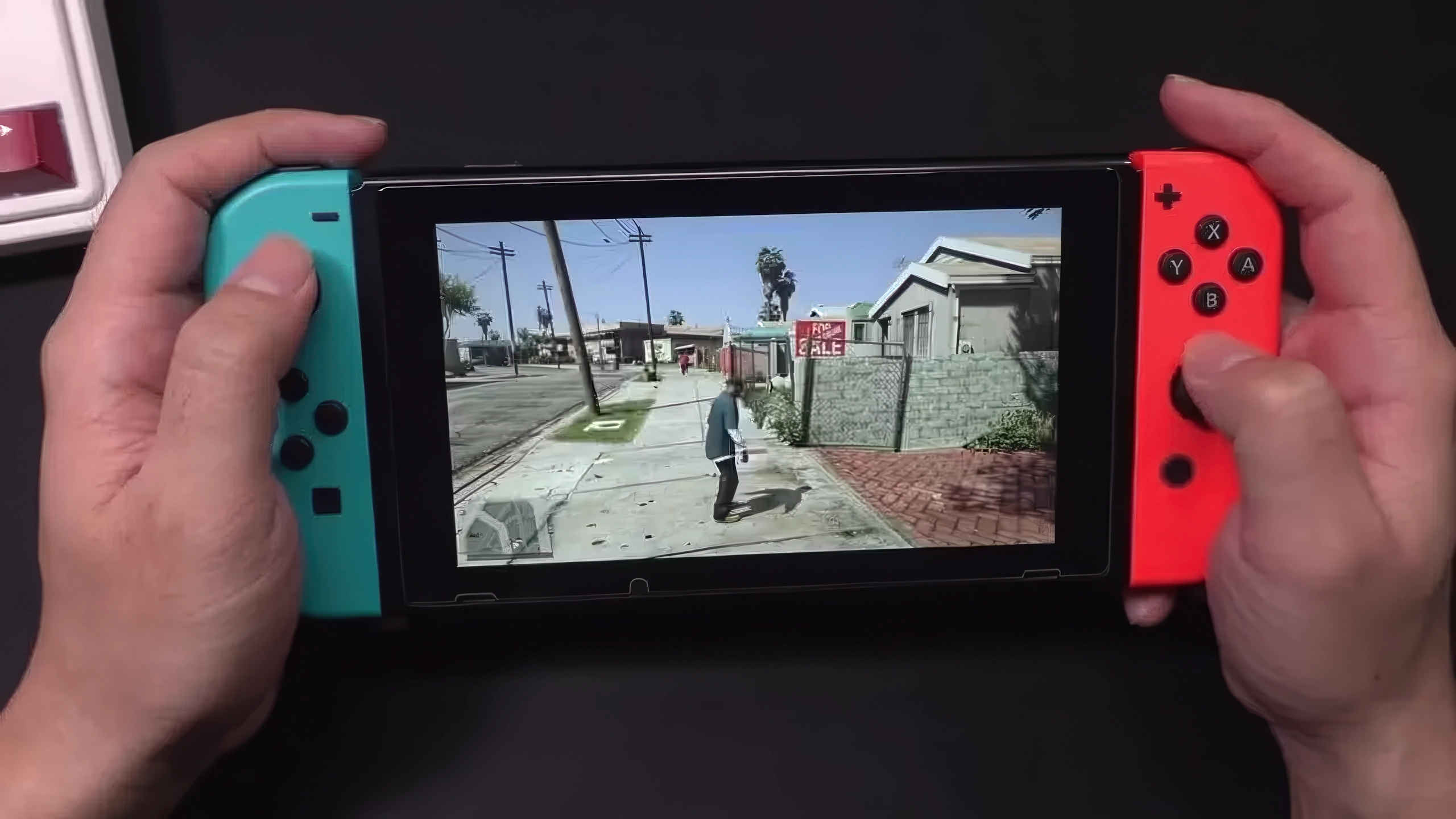 Bản thử nghiệm GTA V đang chạy trực tiếp trên máy chơi game cầm tay Nintendo Switch