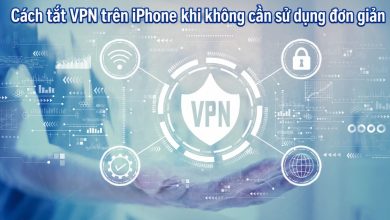 Giao diện quản lý kết nối mạng riêng ảo VPN trên điện thoại iPhone