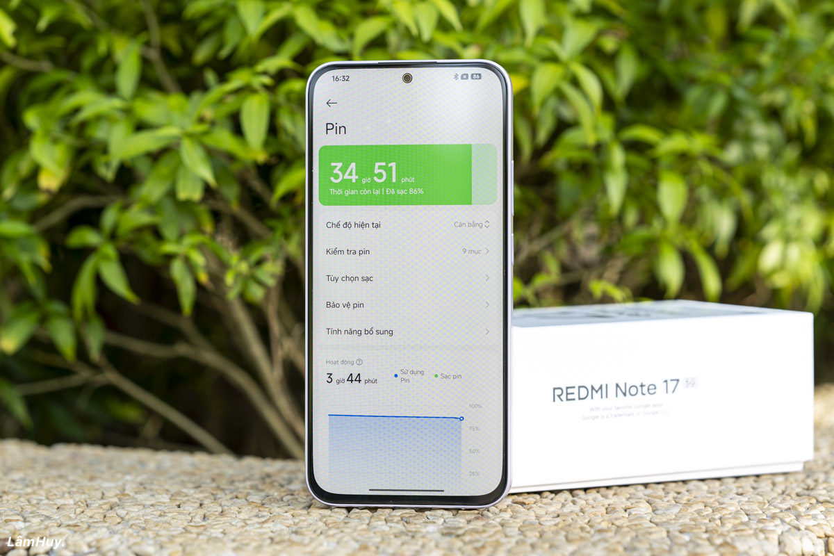 Mình nghĩ REDMI Note 17 5G sẽ phù hợp với những bạn cần một chiếc điện thoại có thời lượng sử dụng pin lâu dài.