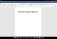 Giao diện Microsoft Word trong bộ Microsoft 365 hoạt động trên Linux