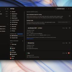 adding MCP servers in Jan settings